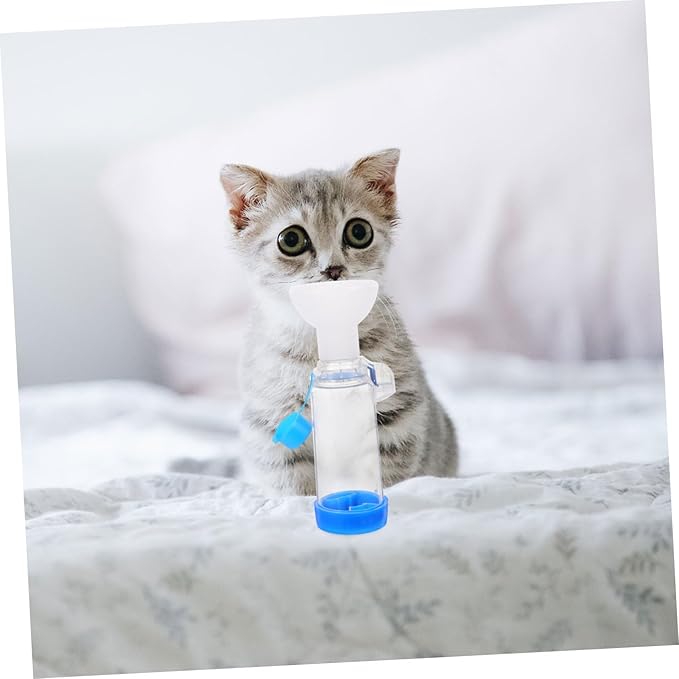 Toyvian Feline and Canine Face Mask for Cough Relief Breathing Indicator Chamber for Cats and and Veterinary Use
