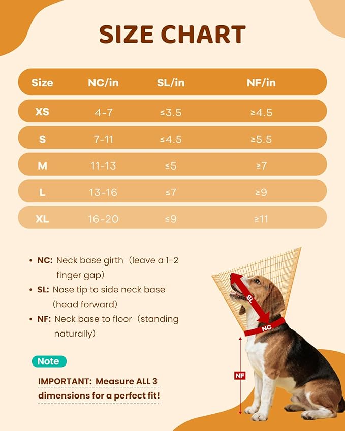 MIDOG Dog Cone Collar After Surgery, Soft Dog Cone Alternative to Stop Licking,Adjustable Elizabethan Recovery Cones for Small to Large Sized Dogs
