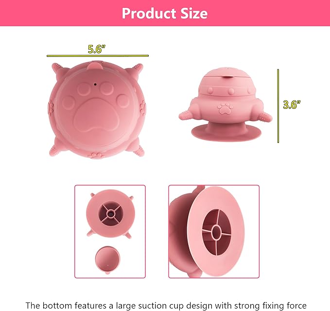 Newborn Puppy and Kitten Feeder, Milk Feeding Bowl – 4-Nipple Design for Easy Nursing of Small Pets