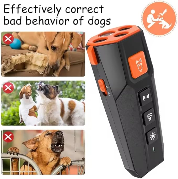 Marjina Dog Bark Deterrent Device – Most Powerful Anti Barking Device for Dogs, Indoor Bark Stopper, Dog Whistle to Stop Barking, Humane Dog Training Tool (Rechargeable)