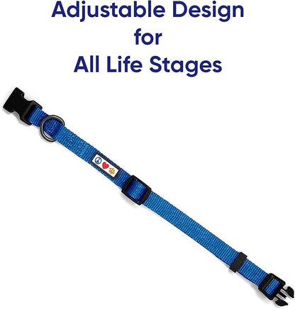 Pawtitas Value Bundle Set | Large Dog Harness + Large Dog Collar – Blue Set