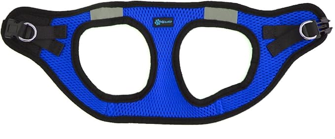 Max and Neo Nanu Small Dog Reflective Dog Harness - We Donate a Harness to a Dog Rescue for Every Harness Sold (Small,Blue)