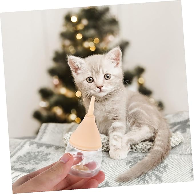 PET Nursing Bottle Kit Silicone Feeding Squeeze Milk Bottle for Kittens Puppies and Small Animals 100% Food-Grade Material Easy to Clean for Newborns