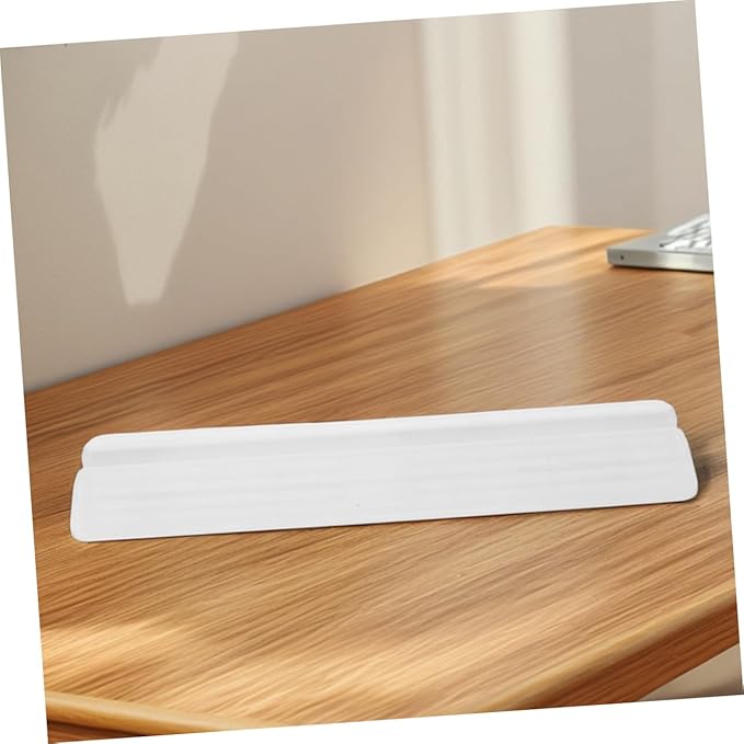 BESPORTBLE 2Pcs Gate Support Feet Slip Floor Transition Strip for Doorway Ramps Durable Guardrail Holder for Stairways Pet Fences Easy Installation White