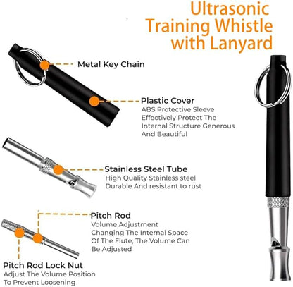 Training Kit - 1 Target Stick, 1 Training Clicker, 1 Whistle - Dog Training Equipment Tools, Cat Toilet Trainer Kit, Agility Training Lure Course For Dogs, Kitten Puppy Behavior Aids Trick (B Type)