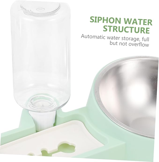 Milisten Outside Dog Water Bowl Automatic Pet Water Dispenser Stainless Steel Dog Feeder