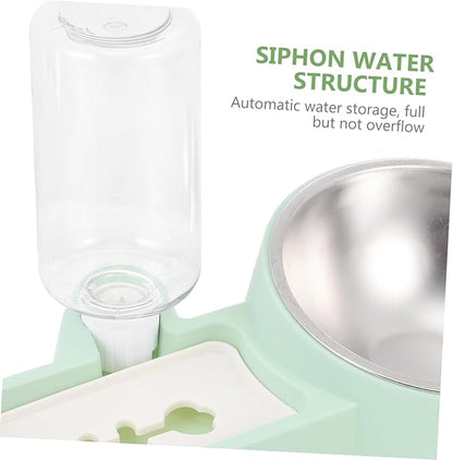 Milisten Outside Dog Water Bowl Automatic Pet Water Dispenser Stainless Steel Dog Feeder