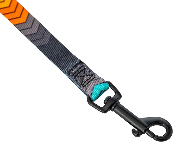 Wolfgang Heavy Duty Dog Leash, Pull-Tested for Walking & Training, ChevTech Print, Small