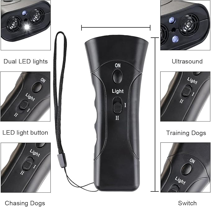QZC Super Ultrasonic Dog Chaser,Training Dog Banish Dog Machine,Stop Animals Attacks Aggression