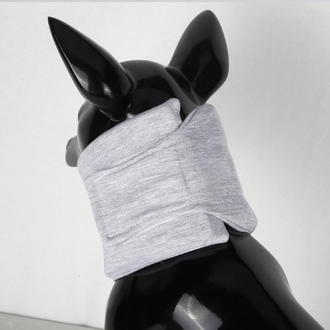 Haofy Dog Neck Support Collar Adjustable Prevent Licking Protective Pet Cervical Collar Neck Brace for Cats Post Surgery (L)
