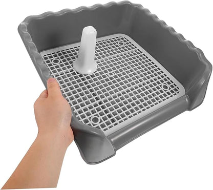 balacoo Dog Potty Training Aid Detachable Indoor Puppy Training Toilet Pole Mesh Grid for Easy Wash
