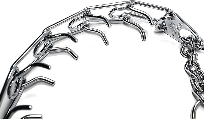 Herm Sprenger Pet Supply Imports Chrome Plated Training Collar with Quick Release Snap for Dogs, Medium, 3.0mm, 21-Inch