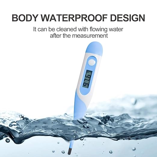CONTEC Pet Thermometer Dog Thermometer Dual Scale Waterproof Veterinary Thermometer with a Flexible Tip Suitable for Cats/Dogs/Horse/Veterinarian
