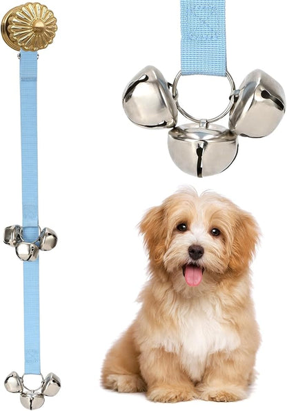 Luckyiren Dog Door Bell for Potty Training/to Go Outside, Hanging Puppy Bells for Puppies Doggy Doggie Poochie Pooch Pet Cat, Length and Height Randomly Adjustable