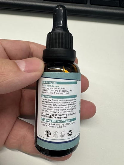 (2 Pack) Max Potency Hemp Oil for Dogs & Cats - Help Anxiety Stress Pain Inflammation Arthritis Aggressive Relax Sleep Allergies Seizures Relief - Treats Chews Joint & Hip - Organic Pet Calming Drops