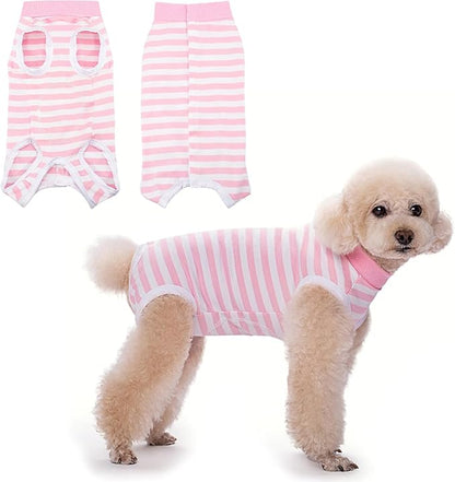 Coppthinktu Recovery Suit for Dogs After Surgery, Dog Onesie Surgery Recovery Suit for Female Spay, Soft Male Surgical Pajamas Bodysuits for Small Medium Puppy to Anti Licking Dog Cone Alternative