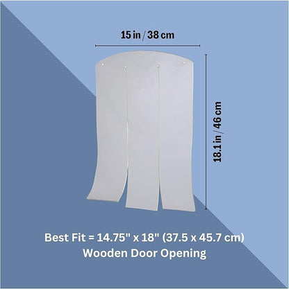 Trixie Vinyl Dog Door Flap, Fits 14.75 x 18-in Wooden Dog House Opening, Replacement Doggie Door Curtain Flap for Wooden Doghouses