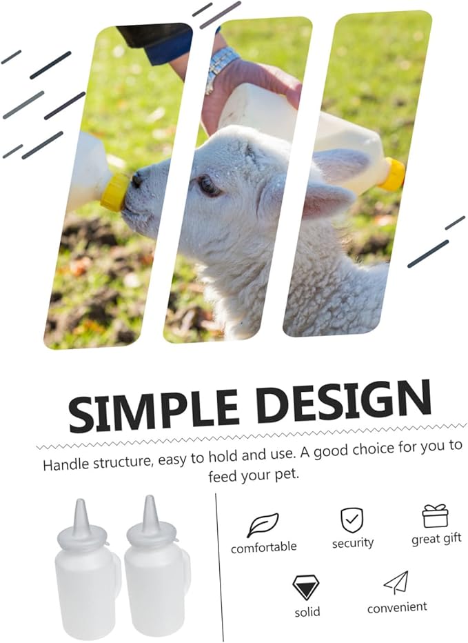 Levemolo 2pcs Bottle for Cats Kitten Nursing Bottle Kitten Milk Pet Feeding Calf Milk Feeding