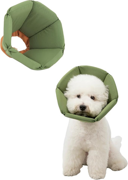 Lightweight Cat Cone Collar, Waterproof Soft Recovery E-Collar for Cats & Small Dogs, Adjustable Protective Elizabethan Collar to Prevent Licking & Biting, Easy-Clean Quick-Dry Design, Green XL Size