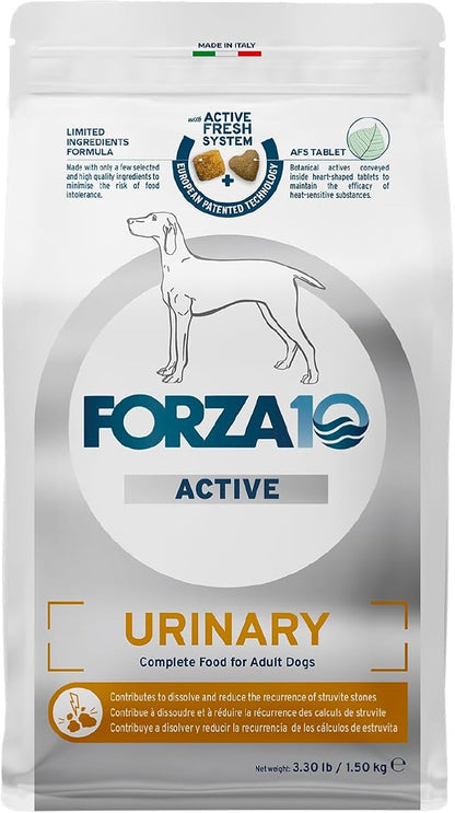 Forza10 - Dog Food, Limited Ingredient Dog Food for Urinary Health and UTI Support, Non-GMO, Fish Flavor, Made in Italy (3.3 lb)