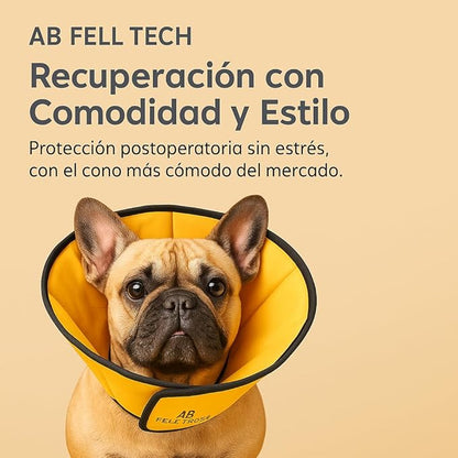 Soft Cone for Large Dogs – XL Comfortable Adjustable Recovery Collar – Protective E-Collar for Surgery, Neutering & Wounds – Yellow