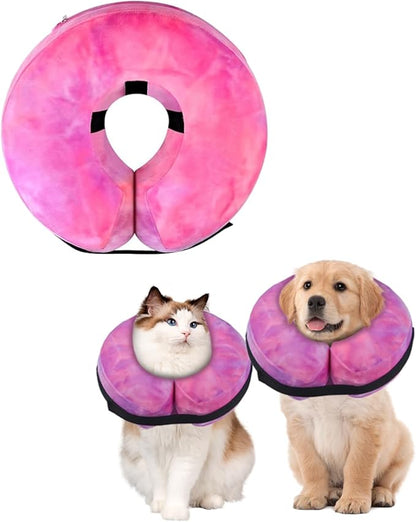 Inflatable Dog Collar, Potective Recovery E Collar for Dogs and Cats, Soft Pet Cone Collar for Small Medium Large Dogs and Cats