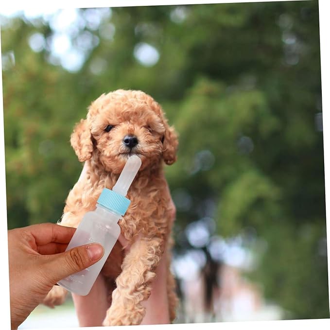 balacoo 2pcs Puppy Kitten Goat Feeder Bottle Nursing Bottle for Puppies Kitten Feeder Small Animal Milk Capacity