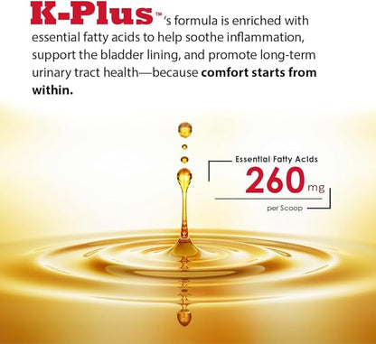K-Plus Potassium Citrate + Cranberry Granules for Dogs & Cats – Vet-Approved UTI & Bladder Health Support – Helps Maintain Urinary Balance & Kidney Function – Easy-to-Use Granules – 60 Doses
