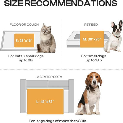 Luciphia 1 Pack 3 Blankets Super Soft Fluffy Premium Fleece Pet Blanket Flannel Throw for Dog Puppy Cat Paw Brown/Pink/White Small(23x16 inch)