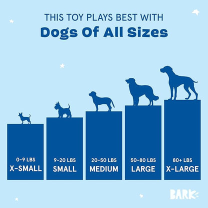 Barkbox Signore Pizza Face Dog Toy | Fluff-Free Crinkle Pizza Toy with T-Shirt Rope | Durable Dog Toys Dogs & Puppy Essentials