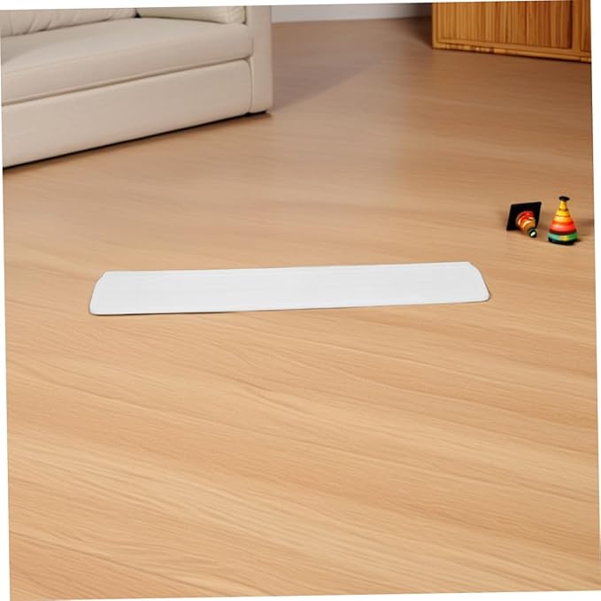 KOMBIUDA 2pcs Gate Support Feet for Height Transition - Floor Bridge for Doorway Ramp Easy Installation White Kick Accessory