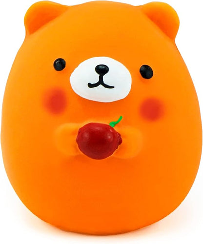CHIWAVA 4PCS 2.4'' Squeak Latex Puppy Toy Funny Animal Sets Pet Interactive Play for Small Dog Assorted Color