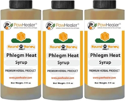 Dog Cough Remedy - Hound Honey: Phlegm Heat - 3PAK - Loud - Honking Cough 5 fl oz/ea Bottle = 15 fl oz Total…