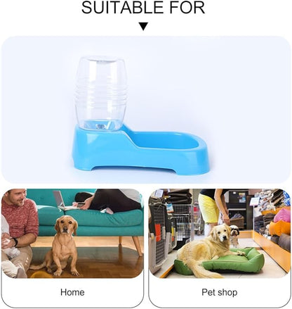 POPETPOP Automatic Pet Feeder, Plastic, Suitable for Cats and Dogs, Multiple Pets