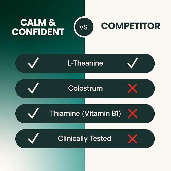 VetriScience Clinically Tested Composure Calm & Confident Chews - Supplement for Dogs with Anxiety, Stress & Fear with L-Theanine for Thunderstorms, Fireworks or Travel, Peanut Butter, 120 Count