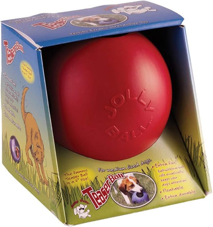 Jolly Pets Teaser Ball Dog Toy, Medium/6 Inches, Blue, Jolly Pets 6-Inch Teaser Ball, Blue