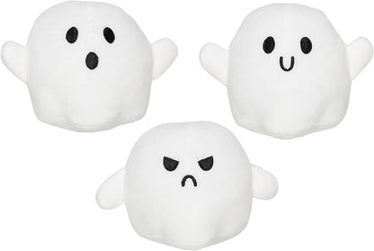 Pearhead Halloween Ghost Dog Toy Set, Plush Squeaky Pet Chew Toys for Dogs, Durable Soft Plush Fabric, Interactive Multi-Pack Value Gift for Puppies and Small to Medium Breeds
