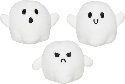 Pearhead Halloween Ghost Dog Toy Set, Plush Squeaky Pet Chew Toys for Dogs, Durable Soft Plush Fabric, Interactive Multi-Pack Value Gift for Puppies and Small to Medium Breeds