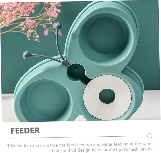 BESPORTBLE Triple-use Pet Waterer Feeder Dog Food Dispenser Kitten Feeder Pet Accessory Shatterproof Material