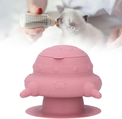 Silicone Puppy Milk Feeder 4 Nipples Small Puppy Nursing Station, Puppy Bottles Simulates Mother's Milk, Feeding Multiple Young Animals, Suitable for Pet Owners