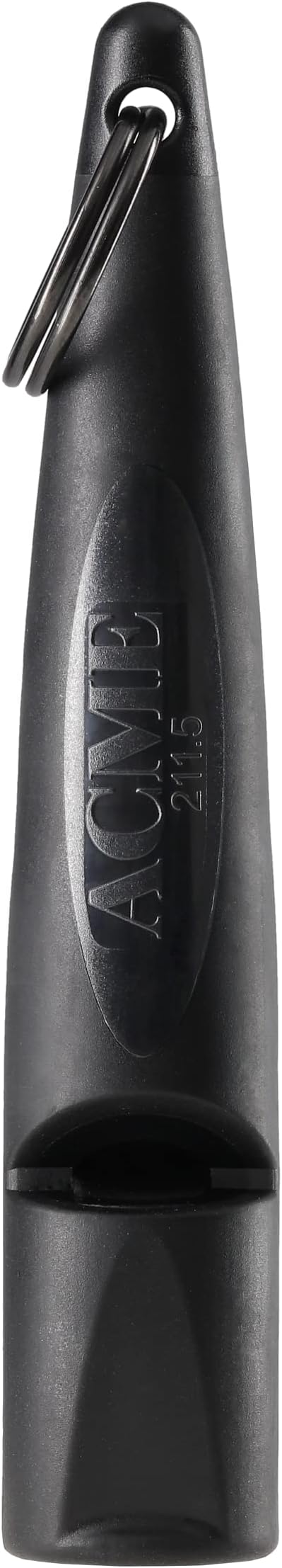 ACME Alpha 211.5 Professional Dog Training Whistle with Enhanced Ergonomic Grip. BPA-Free Plastic. 110 dBA. Long Range. Standardized Frequency. Weatherproof. Made in the UK (Black)