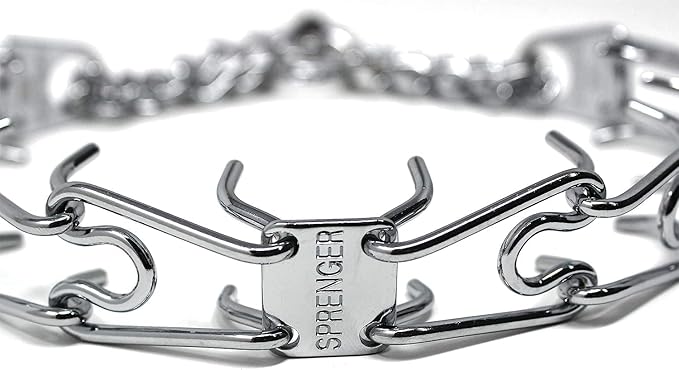 Herm Sprenger Stainless Steel Prong Dog Training Collar Ultra-Plus Pet Pinch Collar No-Pull Collar for Dogs Anti Pull Training Collar Made in Germany 4mm x 25in Large
