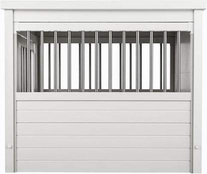 New Age Pet ecoFLEX Pet Crate/End Table, Medium, Antique White, Model:EHHC404M