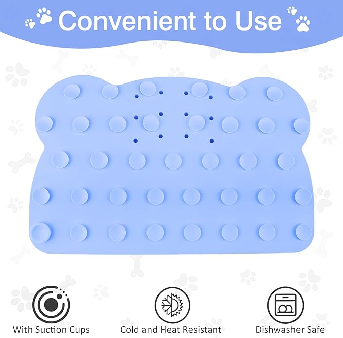 Slow Feeder Insert Dog Indoor Pet Bowl (Blue Panda)