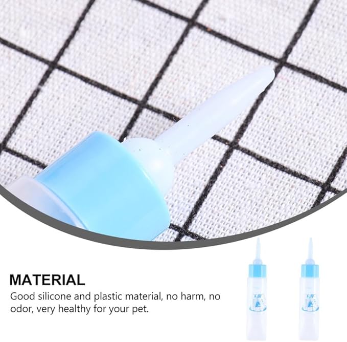 Toddmomy 2pcs Pet Nursing Bottles for Animals Food-Grade Hamster Feeders with Scale Design Portable Milk Feeders for Kittens Puppies and Pets