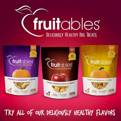 Fruitables Baked Dog Treats Pumpkin & Cranberry Wheat, Corn & Soy Free Healthy, Low Calorie 7 Ounces (Pack of 2)