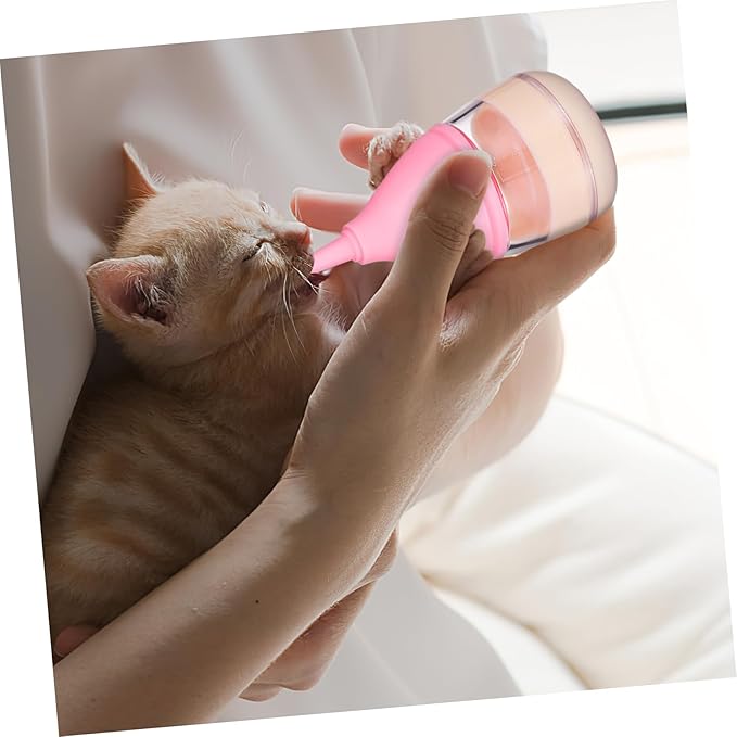 Pet Nursing Bottles Set Kitten Bottle Feeder Nipples Milk Pet Supplies