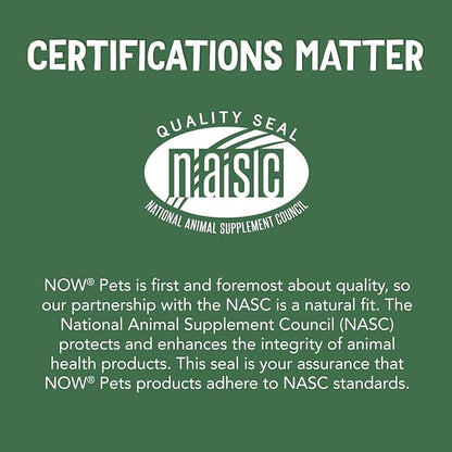 NOW Pet Health, Immune Support Supplement, Formulated for Cats & Dogs, NASC Certified, 90 Chewable Tablets