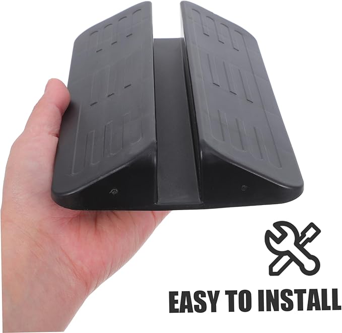 Support Feet for Gate Ramp Reinforcement Accessories for Pet Gates Easy Installation Durable Lightweight Versatile Design for Stairs Doorways Black