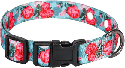 Rhea Rose 1 Inch Replacement Collar Strap Shock Collar with 2 Holes, Compatible with Nearly All Brands and Models of Underground Electric Dog Fences and Training Collars, Rose